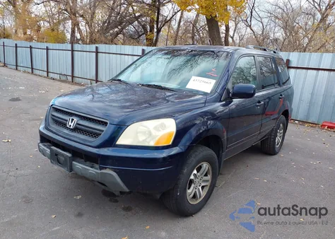 2004 Honda Pilot Ex-L from USA, damaged, VIN 2HKYF18594H529513